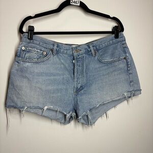 AGOLDE Short Denim Shorts Button Fly